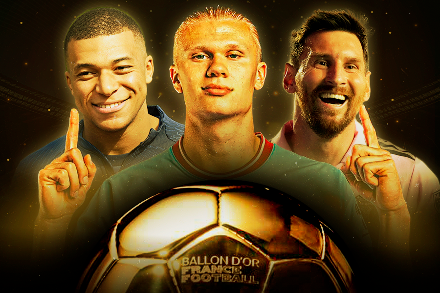 Messi, Haaland ou Mbappé: quem leva a Bola de Ouro - Montagem / PLACAR