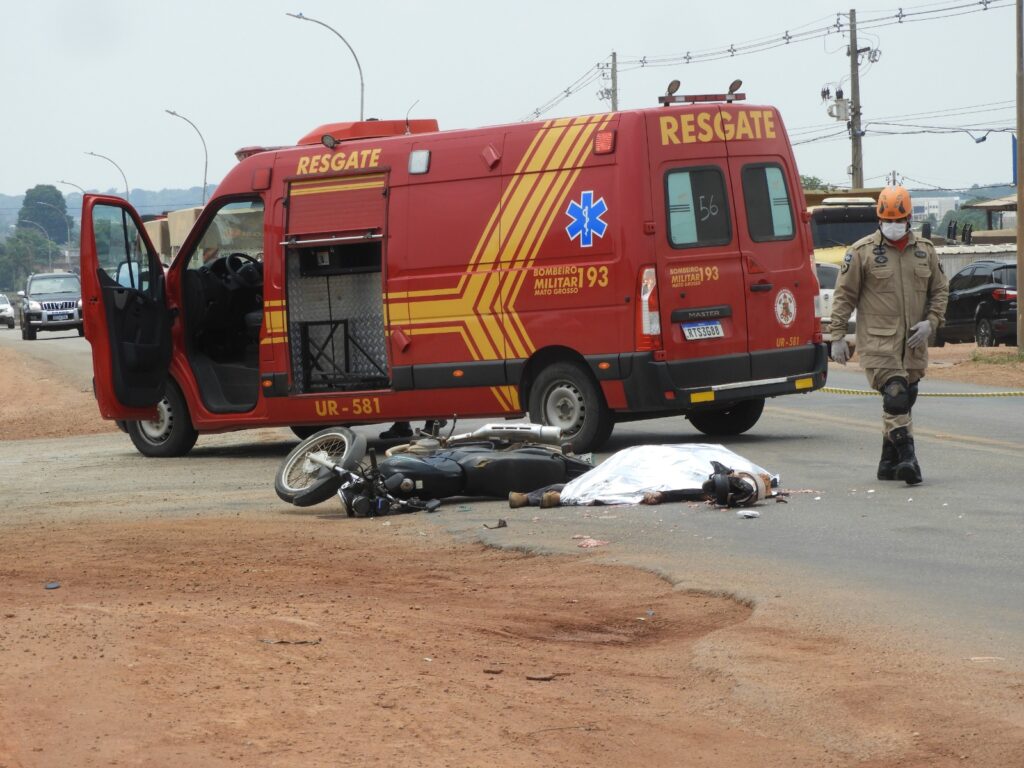 Motociclista tem cabeça esmagada em acidente com ônibus em Alta Floresta