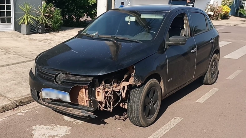 Motociclista é socorrido após colisão com carro em Sinop