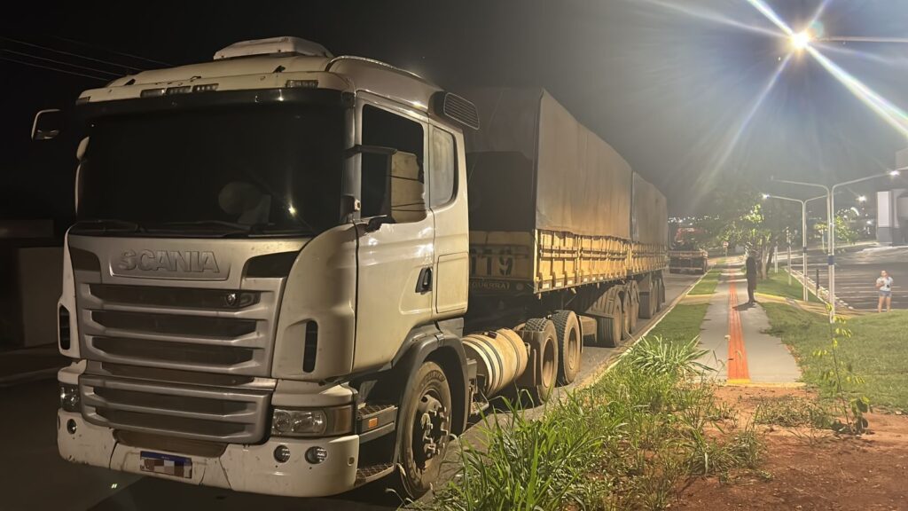 Polícia Militar recupera caminhão furtado com 50 toneladas de fertilizantes em Sorriso
