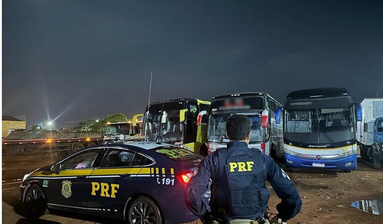 PRF retira de circulação mais três ônibus clandestinos em Sorriso-MT