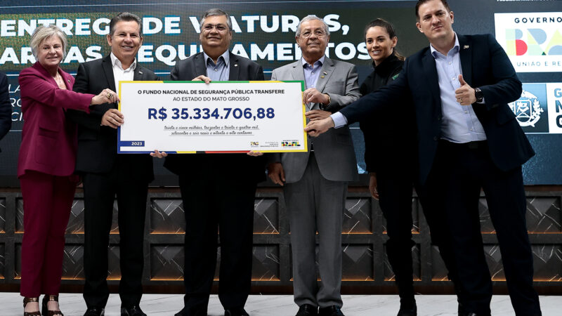 Governador e ministro anunciam R$ 87,6 milhões para MT; última obra da Copa virará academia da segurança pública