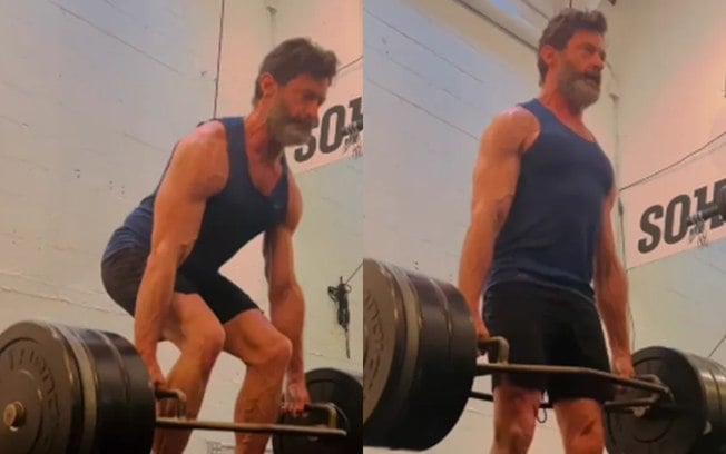 Hugh Jackman mostra treino para voltar a viver o Wolverine nos cinemas