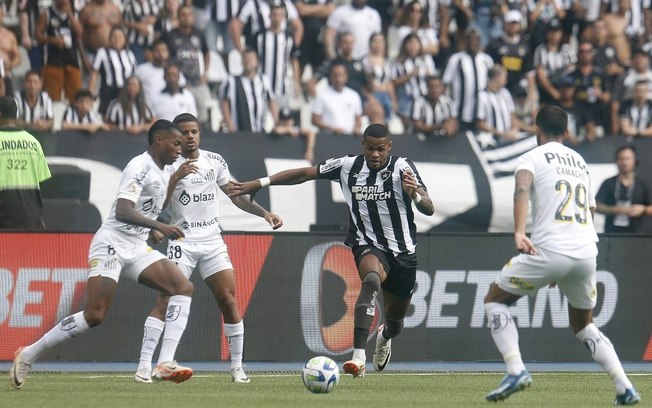 Santos arranca empate com o Botafogo nos minutos finais no Nilton Santos