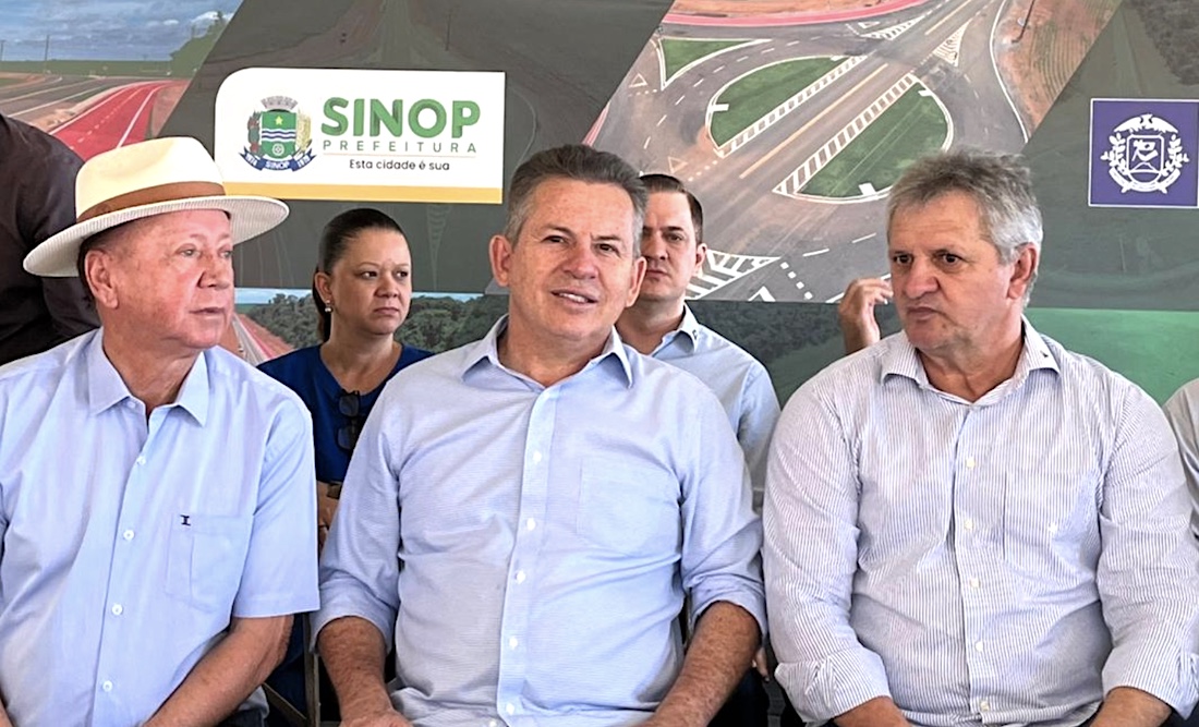 Governador inaugura pavimentação em duas estradas em Sinop; R$ 39 milhões