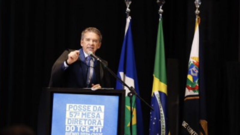 Sergio Ricardo é empossado presidente do TCE, defende pacto por Mato Grosso e plantio de 5 milhões de árvores