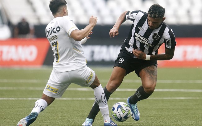 Botafogo cede empate ao Santos e acumula oito jogos sem vitória