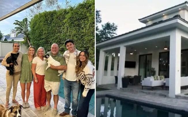 Marta recebe família da namorada em mansão de R$ 8,5 milhões nos EUA