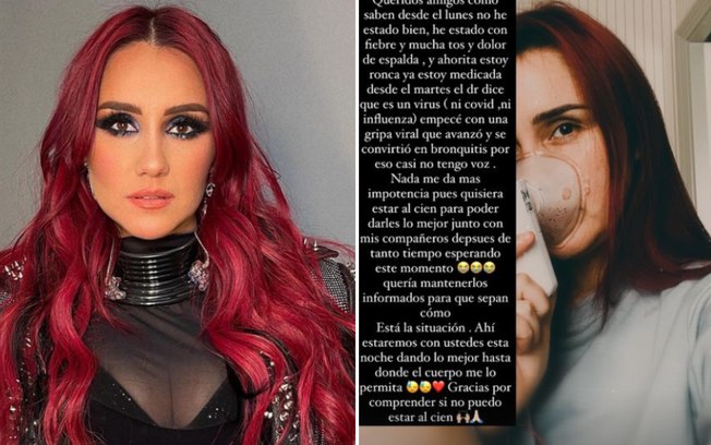 Saúde de Dulce Maria piora e cantora do RBD lamenta: ‘Não tenho voz’