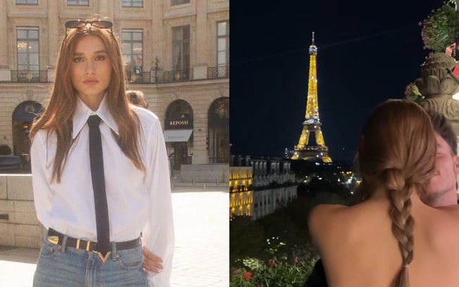 Sasha Meneghel abre álbum de fotos em Paris