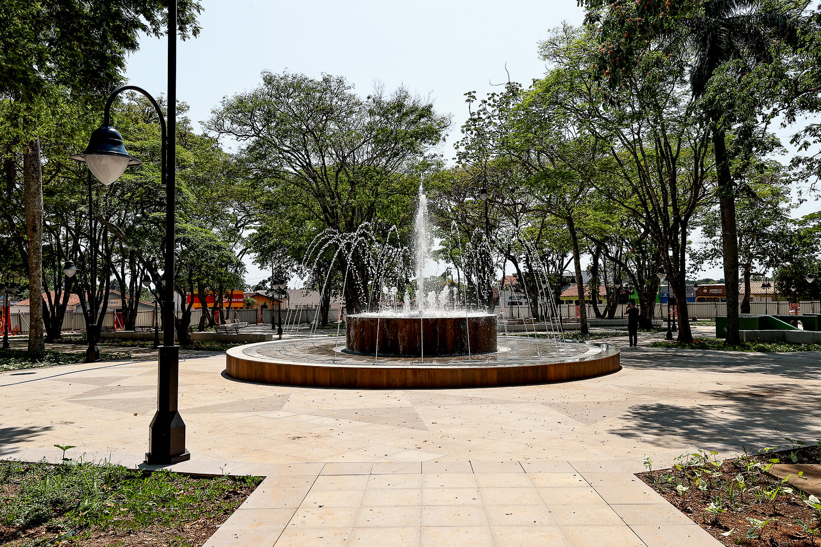 Obras de reforma da praça central e cobertura em Chapada dos Guimarães estão 90% executadas, segundo secretaria