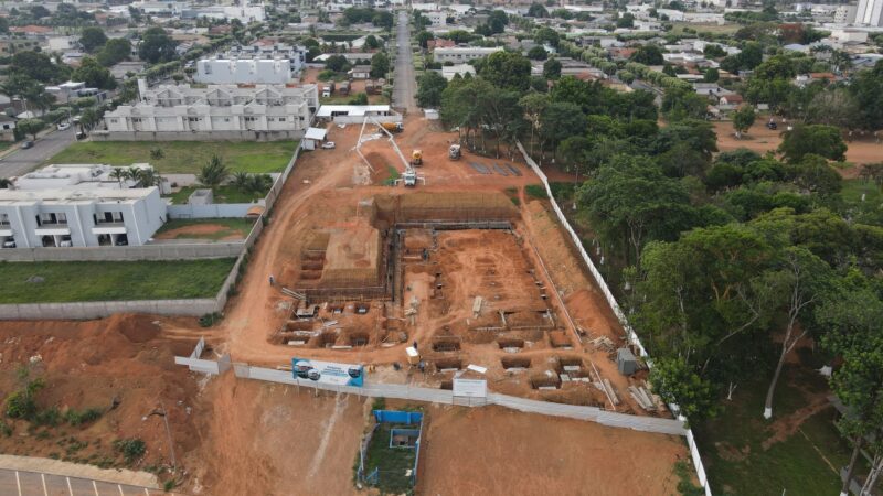 Obra de construção do Centro Cultural de Lucas do Rio Verde está 20% executada