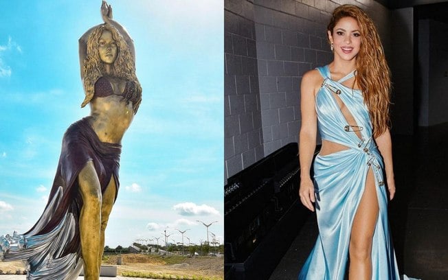 Shakira ganha estátua de mais de 6 metros na Colômbia; veja detalhes