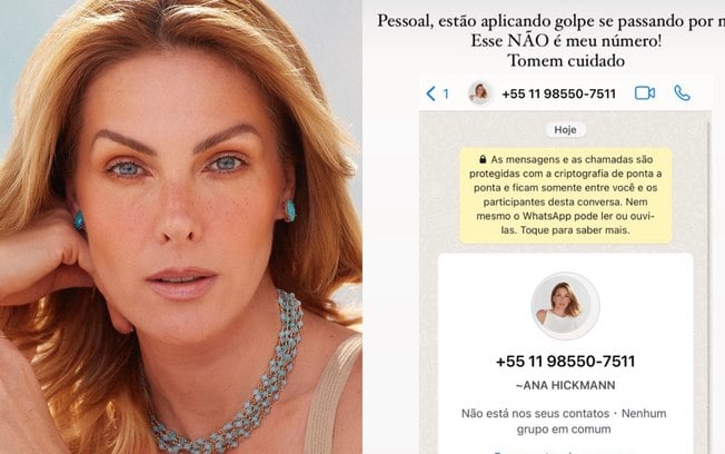 Ana Hickmann alerta fãs sobre golpe: ‘Estão se passando por mim’