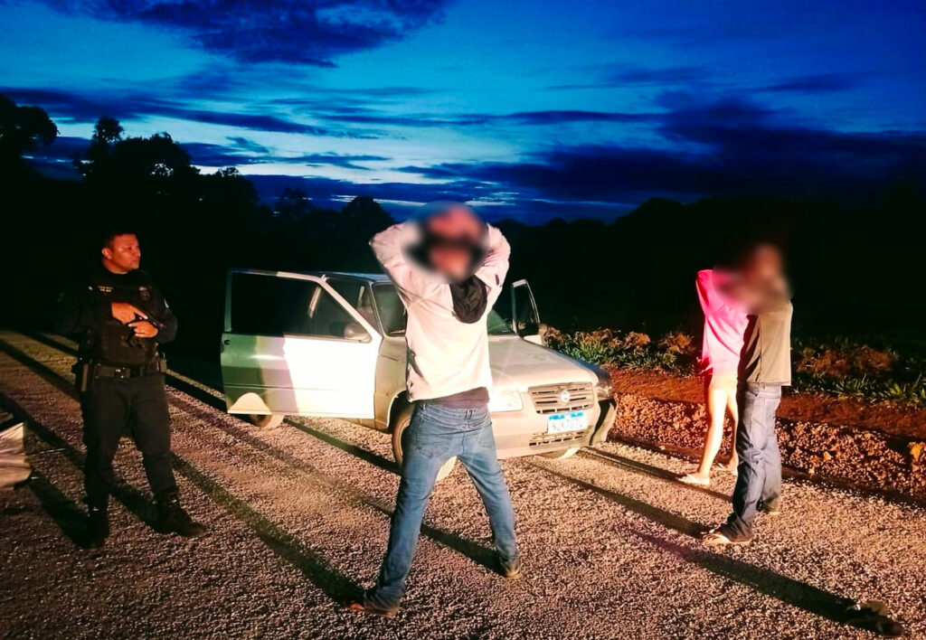 GCM de Lucas do Rio Verde prende trio que furtou carro de pastor para pagar dívida com facção criminosa