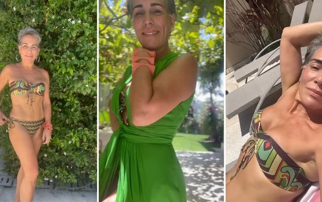 Gloria Pires arranca elogios de fãs em vídeo de biquíni