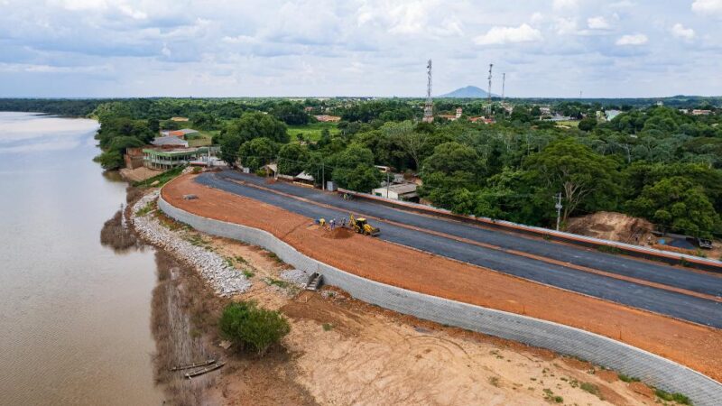 Obras de orla em município de Mato Grosso estão quase 50% concluídas, segundo secretaria