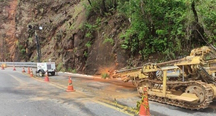 Sinfra inicia teste para instalação de telas de contenção nos paredões do Portão do Inferno em MT