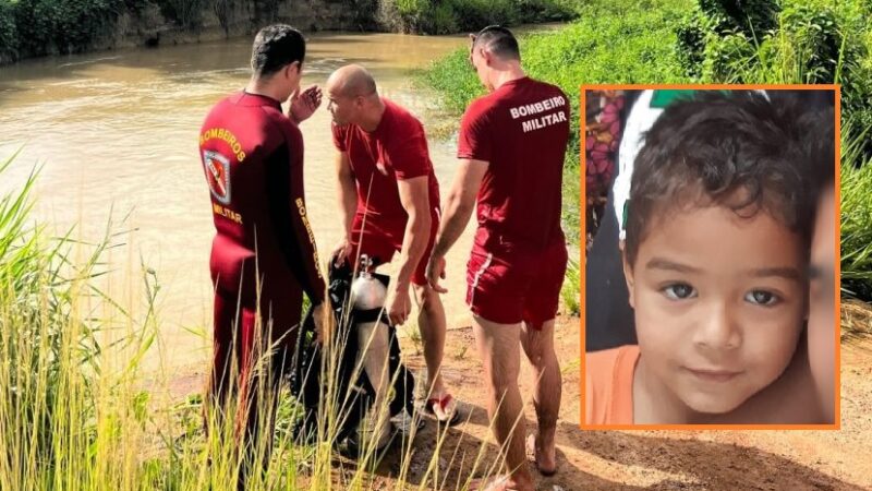 Menino escorrega durante brincadeira e morre afogado em rio em Guarantã do Norte
