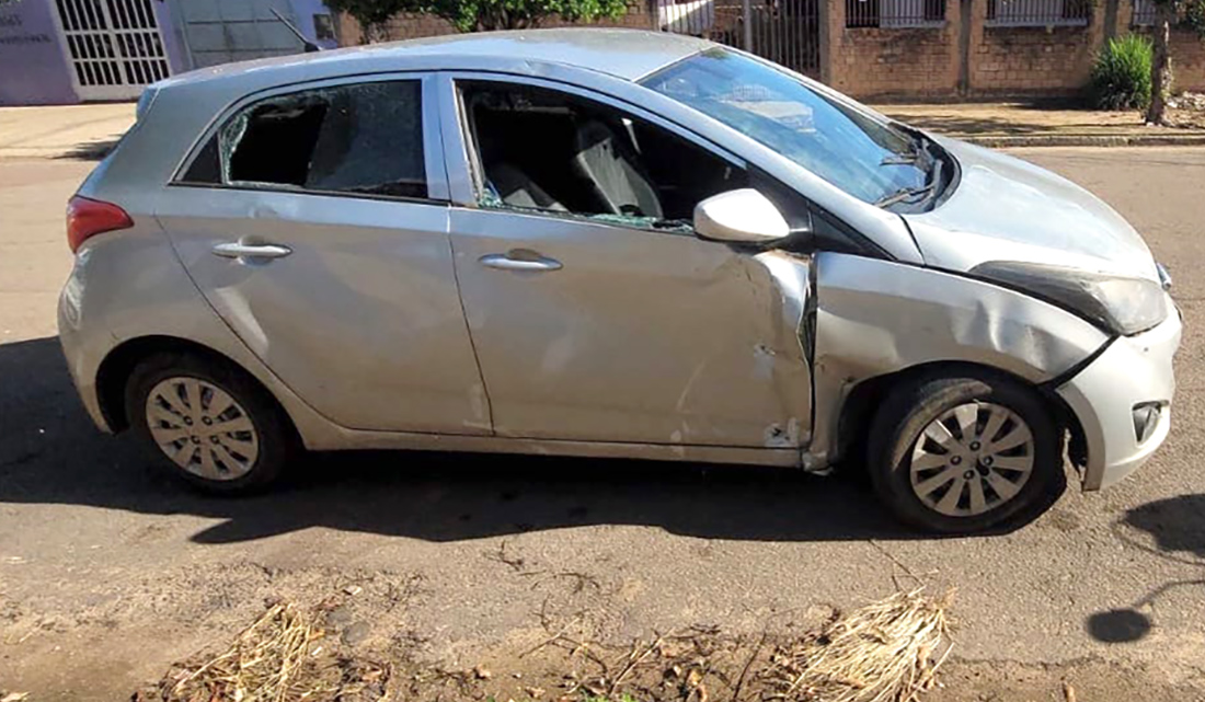 Colisão entre carro e moto deixa dois feridos em Sinop