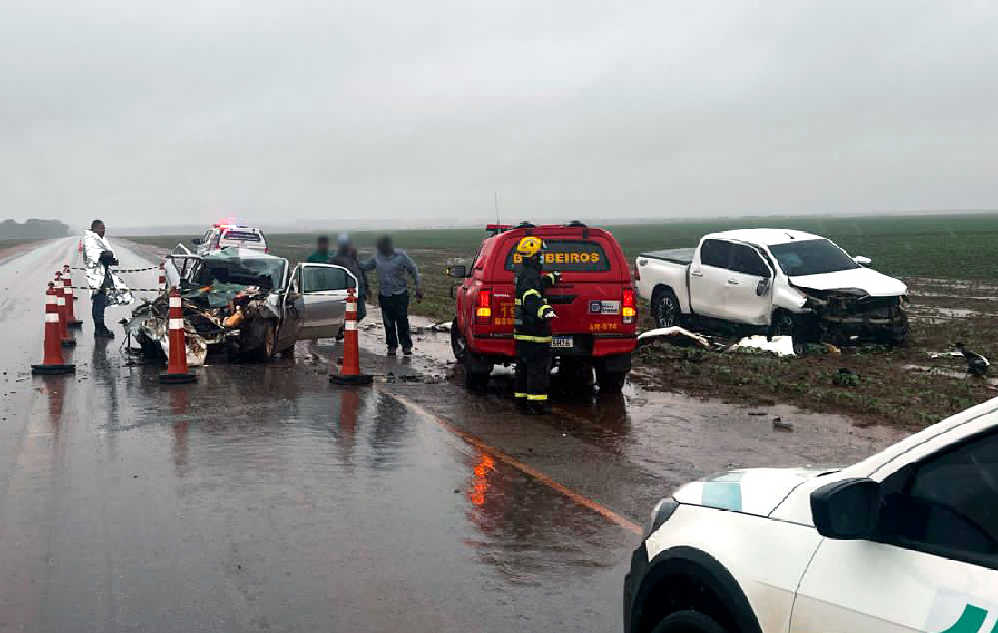 Dois morrem em acidente na rodovia entre Lucas do Rio Verde e Ipiranga do Norte