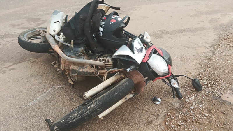 Motociclista é socorrido após colisão com carro na MT-140 em Sinop