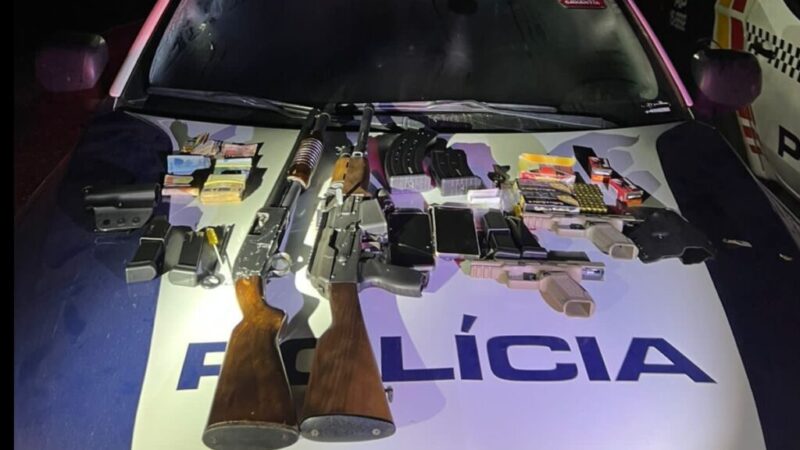 Polícia Militar prende casal por tráfico internacional de armas de fogo e apreende munições em Itaúba