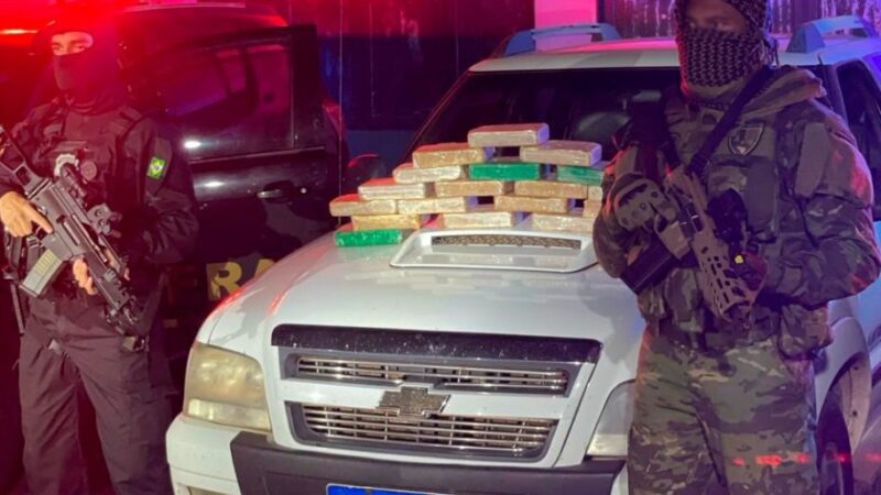 Gefron localiza 20 tabletes de pasta base de cocaína e prende homem por tráfico de drogas