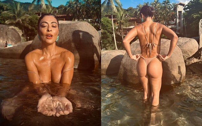 Juliana Paes relaxa e renova o bronzeado em segunda-feira de
Carnaval