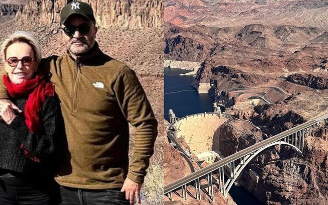 De férias do ‘Mais Você’, Ana Maria vai ao Grand Canyon com namorado De férias do ‘Mais Você’, Ana Maria vai ao Grand Canyon com namorado