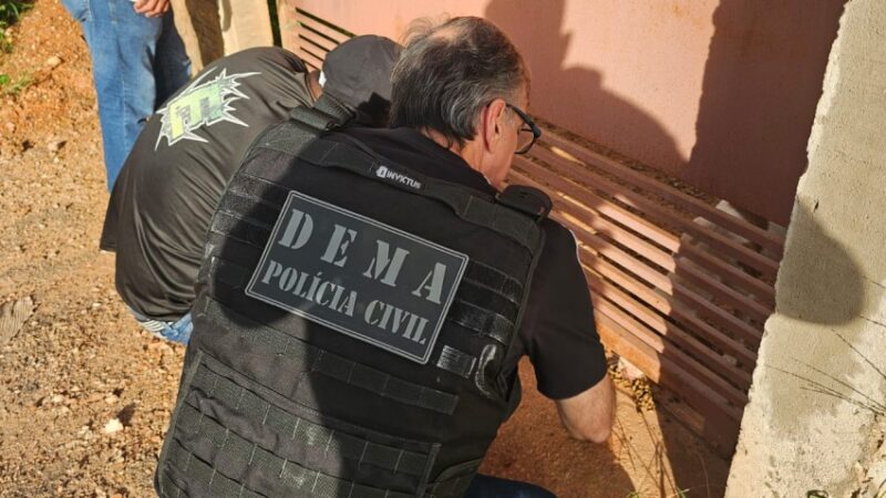 Dois cães abandonados pelo tutor em Cuiabá são resgatados pela Polícia Civil
