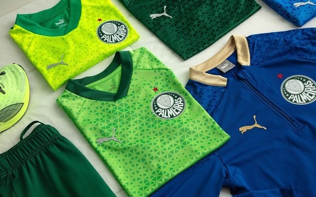 Palmeiras lança nova coleção de uniformes de treino e viagem para 2024