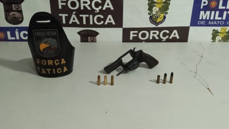 Polícia Militar prende homem por porte ilegal de arma em Rondonópolis