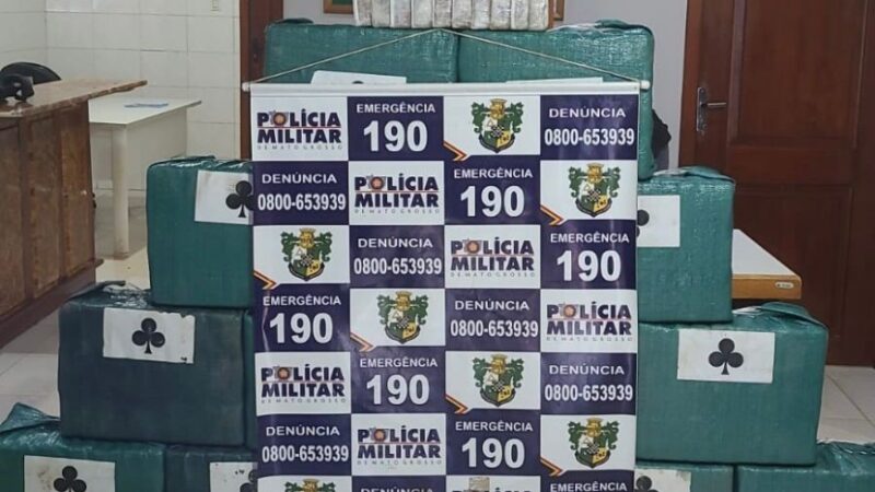 Polícia Militar apreende 465 quilos de cocaína em Vila Bela da Santíssima Trindade