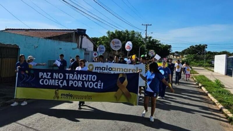 Detran-MT realiza ações educativas nas Escolas Estaduais Salim Felício e Rubens de Mendonça