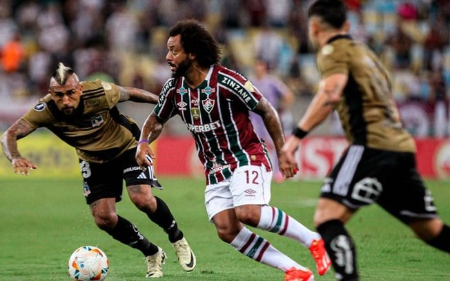 Marcelo publica foto e ‘zoa’ Vidal após vitória do Fluminense