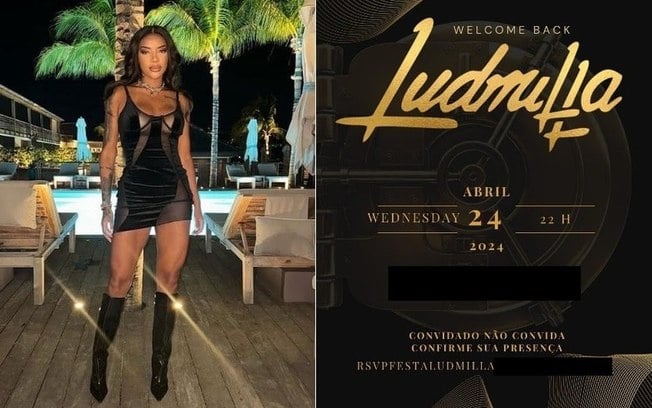 Ludmilla completou 29 anos em grande estilo, com uma festa luxuosa repleta de celebridades
