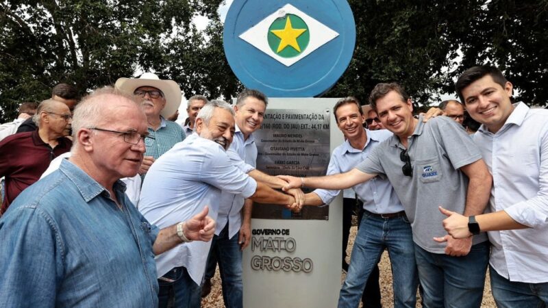 Governo entrega Rodovia do Jaú em Juara: “É mais qualidade de vida para as pessoas”, destaca prefeito