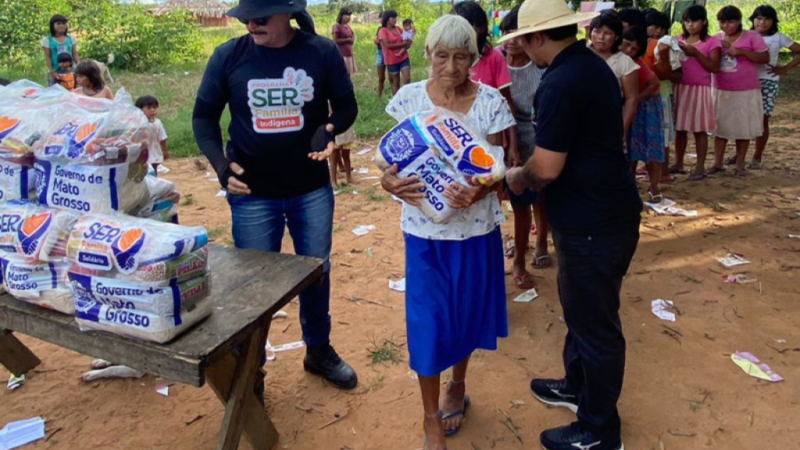 Comunidades indígenas de MT receberão 2.480 cestas de alimentos e kits de higiene em abril