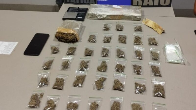 Força Tática prende dois homens em flagrante por tráfico de drogas em Sapezal