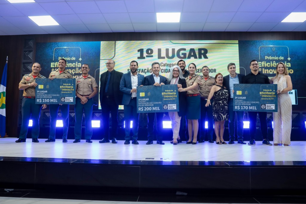 Vencedores do Prêmio de Eficiência e Inovação melhoraram serviços de segurança, educação e saúde à população mato-grossense Vencedores do Prêmio de Eficiência e Inovação melhoraram serviços de segurança, educação e saúde à população mato-grossense
