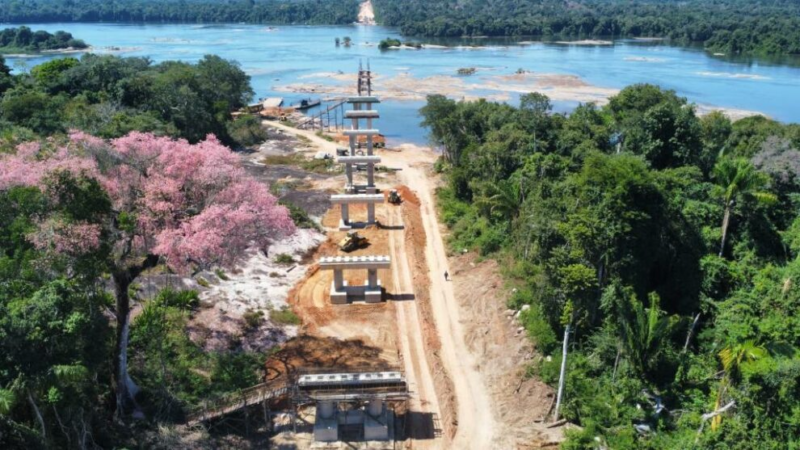 Construção da maior ponte de MT valoriza imóveis e atrai investidores para Nova Bandeirantes