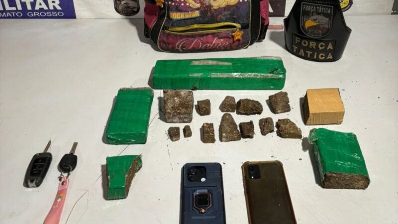 Força Tática prende dois membros de facção criminosa por tráfico de drogas em Rondonópolis