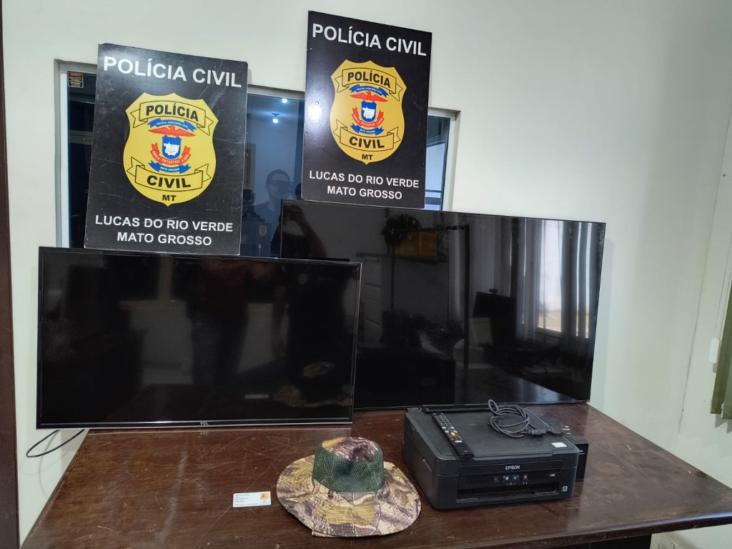 Polícia Civil recupera aparelhos televisores roubados em Lucas do Rio Verde Polícia Civil recupera aparelhos televisores roubados em Lucas do Rio Verde