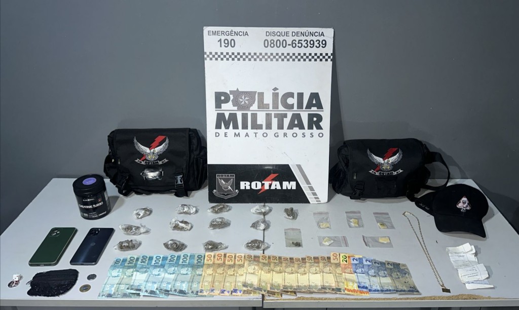 Rotam prende dois homens em flagrante por tráfico de drogas Rotam prende dois homens em flagrante por tráfico de drogas