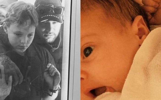 Neymar comemora um mês do nascimento da terceira filha, Helena