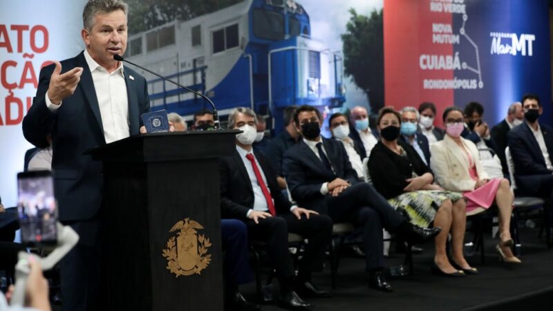 Contrato entre Governo de MT e Rumo para construção da 1ª Ferrovia Estadual já prevê chegada até Cuiabá