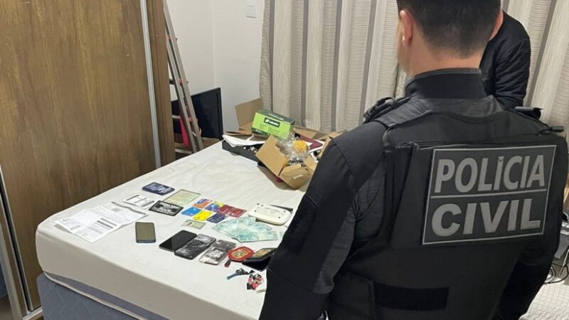 Polícia Civil cumpre mandados em investigação de fraude eletrônica contra shopping de Várzea Grande