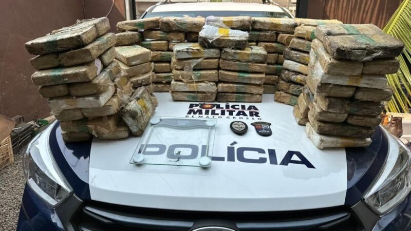 Polícia Militar apreende 100 quilos de supermaconha e prende três pessoas em Sinop