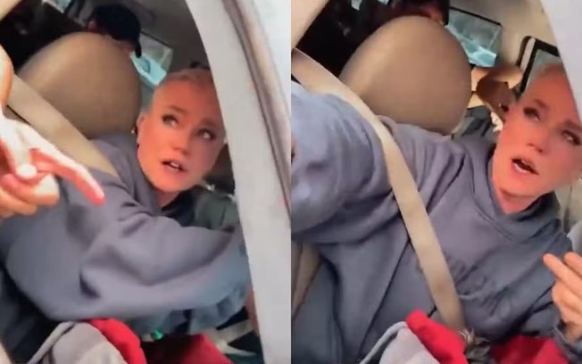 Xuxa entra em confusão e leva cuspe no rosto após show beneficente Xuxa entra em confusão e leva cuspe no rosto após show beneficente